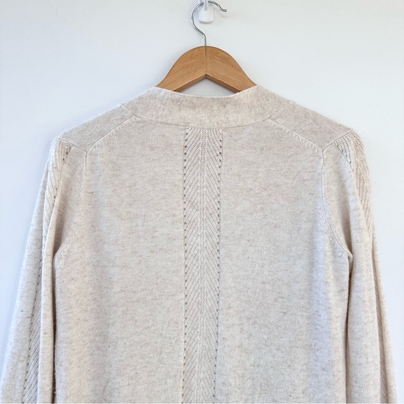 Marine Layer Oatmeal Mae Cardigan Wool Cashmere Blend - Picture 12 of 15